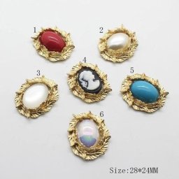 Boutons de strass en alliage de résine pour embellissement utilisé sur investissement ou décoration
