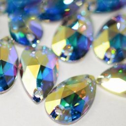 Strass en cristal breloques AB 3230 Strass cousus grandes pierres vêtements pour robe de