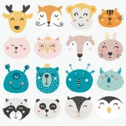 1 ensemble d'autocollants thermiques en fer sur patchs petit Animal mignon pour bricolage