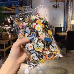 Lot de 10 à 60 Badges en métal personnalisés mignons insignes aléatoires INS Tide accessoires