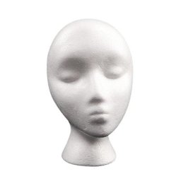 Tête de Mannequin en mousse pratique moule pour perruques lunettes chapeau écharpe support