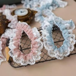 Jupe en Dentelle Plissée à Volants Double Couche Textile de Maison Rideau Tente Jouet Chat