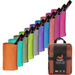 Serviette de camping légère en microcarence à séchage rapide serviette de plage super absorbante
