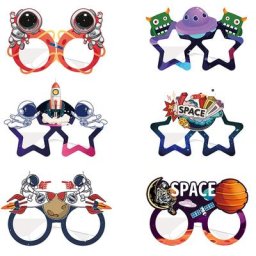 Lunettes décoratives amusantes sur le thème de la fusée AstronsomRocket fête de l'espace