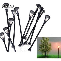 Mini lampadaire décoratif en résine 10 pièces/ensemble nickel é jardin terrariums bouteille de