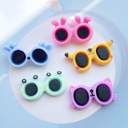 Mini lunettes en résine à dos plat 10 pièces cabochons pour scrapbooking bijoux artisanaux