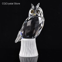 Ornement de table en verre presse-papiers théâtre en cristal figurine animale sauvage élégant et