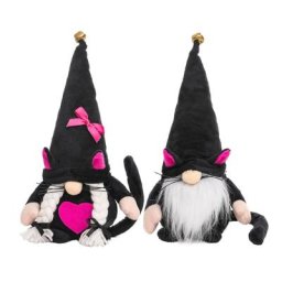 Figurines de collection en peluche Gnomes noirs Tomte suédoise décoration de maison de ferme
