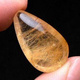 Pierre à cheveux en quartz rutilé jaune clair cristal naturel charmant papeterie polie spécimens