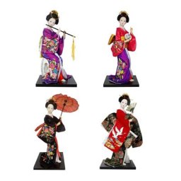 Figurine de fille japonaise Geisha Butter statue à collectionner bureau salon cadeaux 12 po