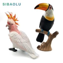 Figurine de perroquet et oiseau Toucan en forme de cacatoès pour décoration de maison accessoire