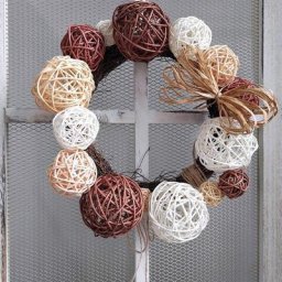 Boule de rotin ronde WUNICEF pour l'artisanat bols de bricolage remplissage de vase table basse
