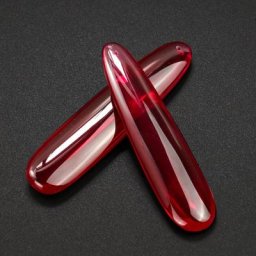 Pendentif à breloques en corindon rouge synthétique matière première adrenRough pierre précieuse
