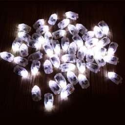 100 pcs/lot LED Lampe Lumière Blanc Ballon pour Papier Ballons décoration de mariage de Fête