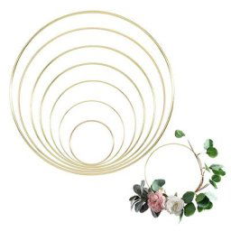Anneau D.lique en Fer localité Fait à la Main Cercle de Fleurs de Mariage Attrape-Cerceau
