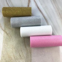 Rouleaux de tulle à paillettes pour décoration de mariage maille scintillante chemin de table en
