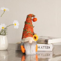 Gnome d'automne en peluche Nisse Tomte décoration de noël pour Thanksgiving