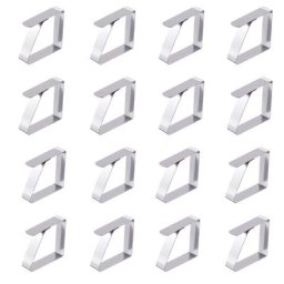 Pinces à nappe en acier inoxydable 8/16 pièces support pour couverture de Table P15F