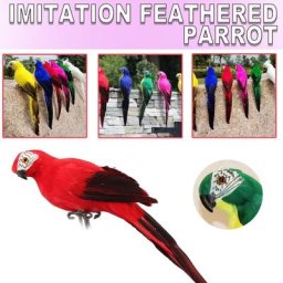 Figurine de Simulation de perroquet faite à la main 1 pièce 7 couleurs 2 tailles plume créative