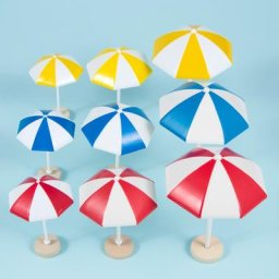 Mini parapluie de soleil de plage en PVC paysage l'inventaire ornement de bonsaï nickel é maison