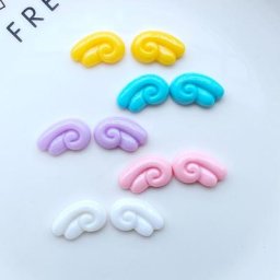 Mini ailes en résine mixte Kawaii série cabochon à dos plat vêtements d'artisanat accessoires de