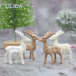 Statue d'animal de dessin animé pour enfants mini cerf wapiti Él beurre maison décoration de la