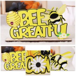 Décoration de bureau poupée créative ornement de bureau abeille décoration de Table de pâques