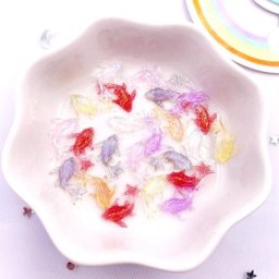 Résine paillettes cristal poisson rouge gemmes Flatback biscuits 100 pièces figurine scrapbooking