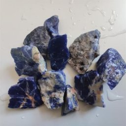Diffuseur de Sodalite bleue brute naturelle 100g pierres précieuses cristaux de Quartz guérison