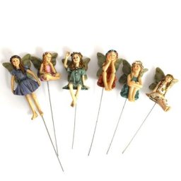 Figurines de fées miniatures jardin de fées accessoires pour décoration extérieure 6 pièces