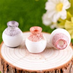 Mini Vase à bouche Fine en résine décoration de paysage Miniature bonsaï conte de fées
