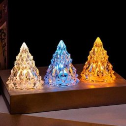 Mini lampe LED pour sapin de noël luminaire décoratif d'intérieur idéal pour une table de chevet
