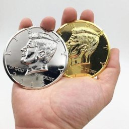 Grande pièce de monnaie en argent ou en or pour magicien accessoire de magie qualité supérieure