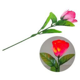 Rose LED clignotante 29.5cm tours de magie tissu de simulation fleurs jouets de fête