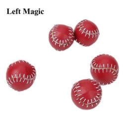Boule en cuir pour tours de magie accessoire de mentalisme gimmicks de tension IkMagia rouge