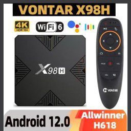 Boîtier Smart TV X98H Allwinner H618 Quad Core Android 12 4K 60fps H.265 wifi 6 décodeur avec