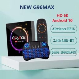 Boîtier décodeur externe TV G96max Allwinner H616 Android 10.0 assistant vocal 3D 6K 1080P