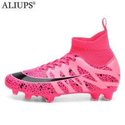 ALIUPS taille 31 à 48 chaussures de Football professionnel pour homme et fille baskets à crampons