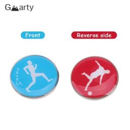 Pièce de lancer double face pour arbitre motif de football sportif football volley-ball