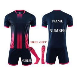 Maillot de football personnalisé pour hommes et enfants uniformes de football imbibés pour garçons