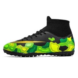 Chaussures de football en plein air respirantes à rinçage élevé pour hommes bottes de football pour