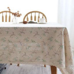 Nappe florale personnalisable avec bordure en dentelle couverture de Table rectangulaire pour