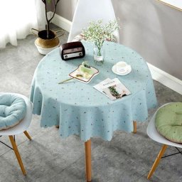 Nappe imperméable rose fier couverture de table ronde imprimée gril de table à thé pour la fête de