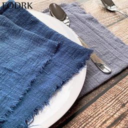 Serviette de Table en Forme de Ligne pour Gril Assiettes Serviettes de Cuisine Décoration de