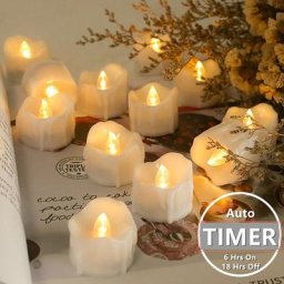 Minuterie automatique sans flamme type ciaprès les lumières chauffe-plat LED scintillantes lampe