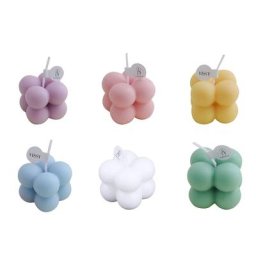 Mini bougie parfumée en forme de Cube en cire aromathérapie pour maison chambre à coucher