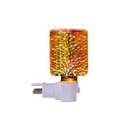 Réchauffeur de parfum d'aromathérapie en verre sûr enfichable avertisseur de fusion avec effet de