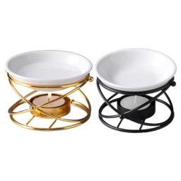 Photophore romantique en céramique brûleur d'huile essentielle et d'aromathérapie diffuseur