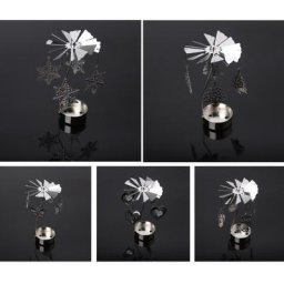 Support rotatif pour bougie à thé carrousel chandelier romantique ornement 87HB
