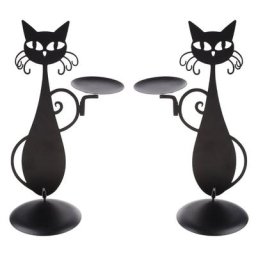 Chandelier Vintage noir pour chat support de bureau décoration pour centre de table de fête à la